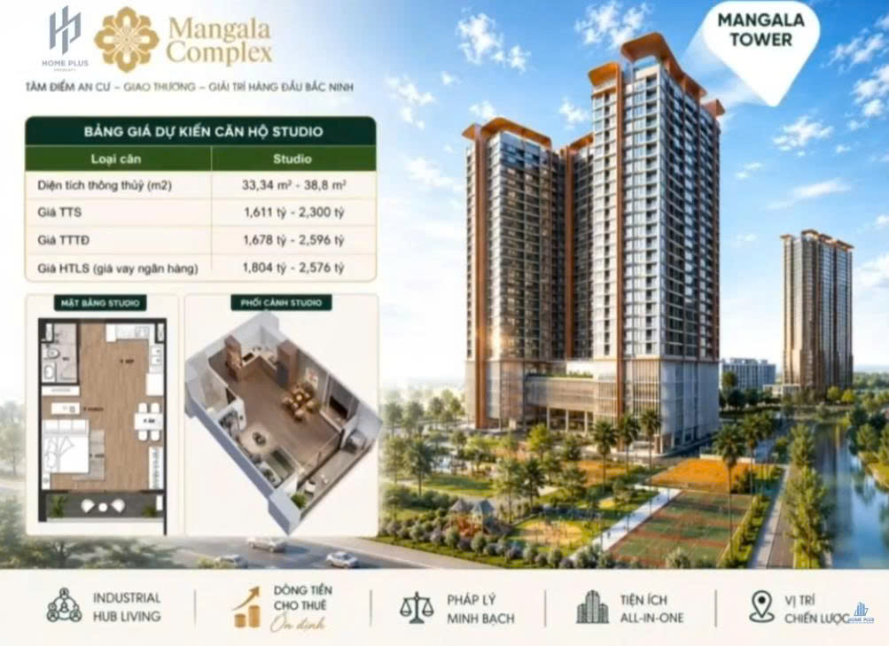 DÒNG SẢN PHẨM STUDIO CỦA MANGALA COMPLEX